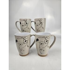 Set Of 4 Unique Toucan Bird Mug- 2017 I Love It Brand 5.5" Tall Ceramic